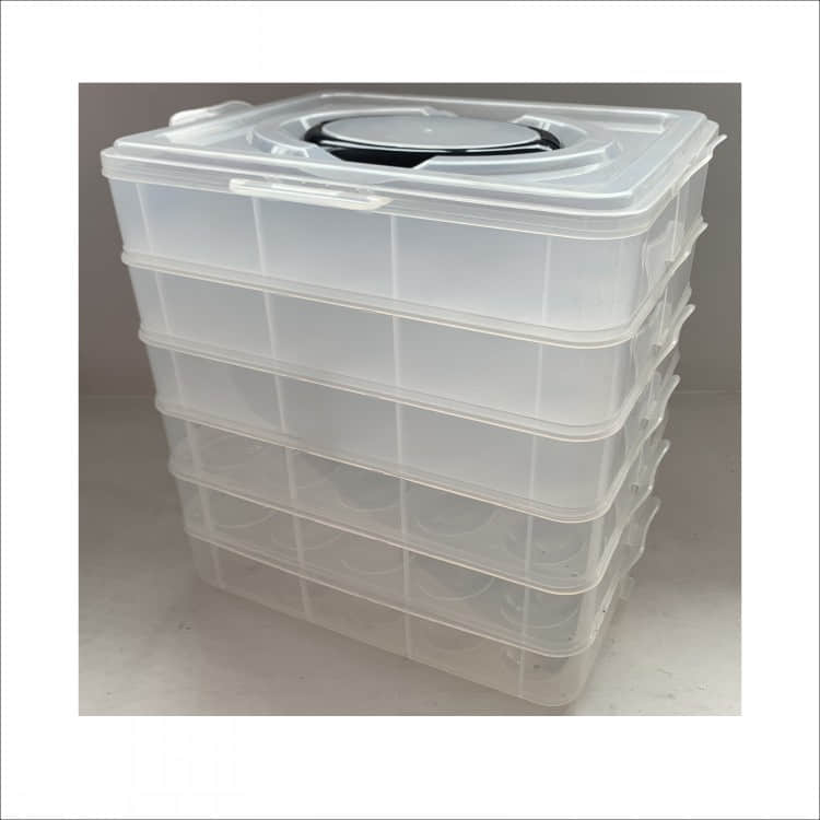 Plastic Egg Box Mould — Multi-Layer Transparent Egg Storage Container Mold